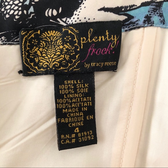 Tracy Reese 100% silk ruched strapless dress - Picture 6 of 7